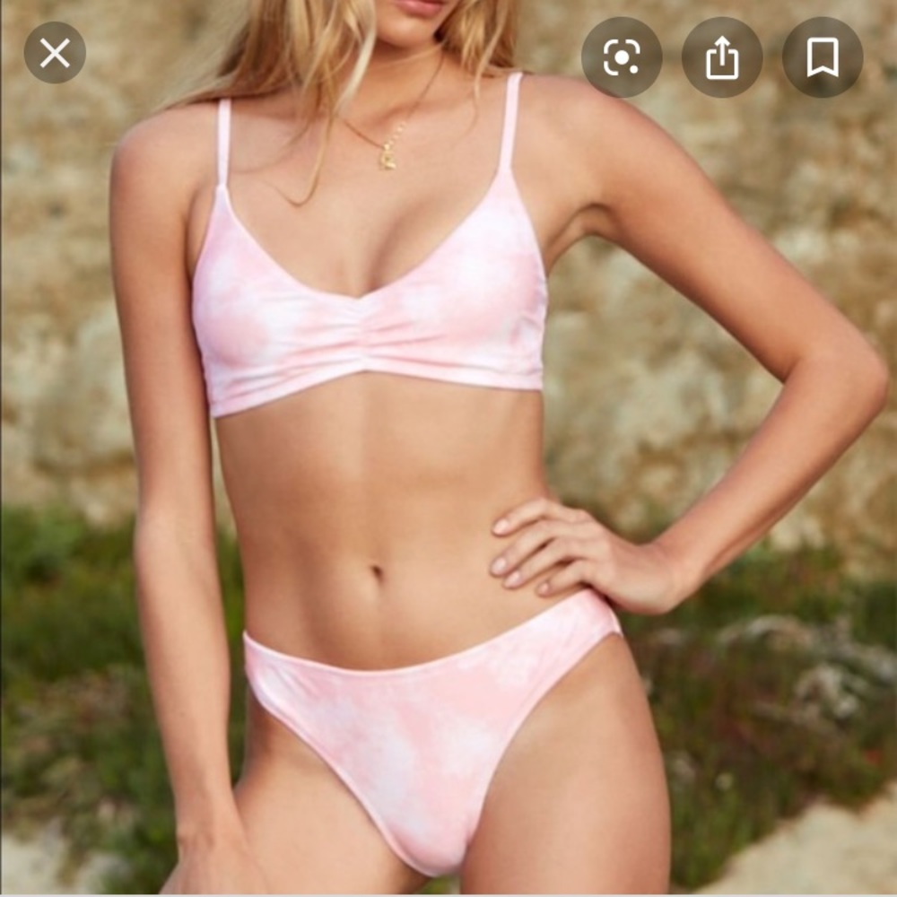 light pink pacsun bathing suit